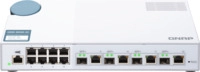 QNAP QSW-M408-4C - Switch - managed - 8 x 10/100/1000 + 4 x C 10 G-Bit SFP+ - Desktop