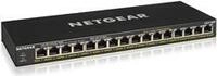Netgear GS316PP Unmanaged Gigabit Ethernet (10/100/1000) Schwarz Power over Ethernet