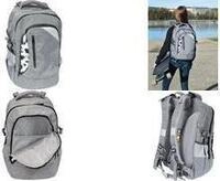 EBERHARD FABER Schulrucksack X-Style, grau/schwarz f&uuml;r Kinder/Teenager von 9 -...