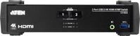 ATEN CS1822 KVMP Switch - KVM-/Audio-/USB-Switch - 2 x KVM/Audio/USB - 1 lokaler
