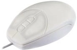 Active Key Medical Small - Maus - optisch - 5 Tasten - verkabelt - PS/2, USB - wei&szlig;