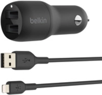 Belkin CCD001BT1MBK, Belkin BOOST CHARGE Dual Charger - Auto-Netzteil - 24 Watt...