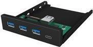 ICY BOX IB-HUB1418-i3 - Hub - 3 x SuperSpeed USB 3.0 + 1 x USB-C - Plugin-Modul