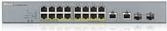 Zyxel GS1350-18HP - Switch - Smart - 16 x 10/100/1000 (PoE+) + 2 x Combo Gigabit