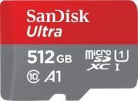 SanDisk Ultra - Flash-Speicherkarte (microSDXC-an-SD-Adapter inbegriffen) - 512GB -