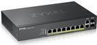 Zyxel GS2220-10HP - Switch - managed - 8 x 10/100/1000 (PoE+) + 2 x Kombi-Gigabit-SFP
