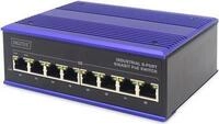DIGITUS Industrial - Switch - unmanaged - 8 x 10/100/1000Base-TX (PoE+) - Desktop, an