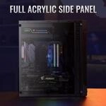 Aerocool Split. Formfaktor: Midi-Tower, Typ: PC, Material: ABS Synthetik, SPCC.