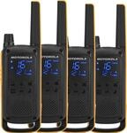 Motorola Talkabout T82 Extreme Quad Pack Funksprechger&auml;t 16 Kan&auml;le Schwarz, Orange