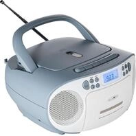 Reflexion RCR2260 WEI&szlig;/BLAU, REFLEXION RCR2260 Tragbarer CD-Player (RCR2260
