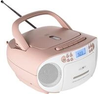 REFLEXION RCR2260 Tragbarer CD-Player (RCR2260 WEI&szlig;/PINK)