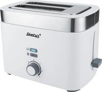 Steba TO 10 BIANCO Toaster 2 Scheibe(n) Silber - Wei&szlig; 930 W (TO 10)