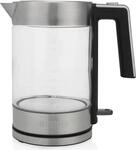 Princess 236041 Glas-Wasserkocher London - 1,7 l - 2200 W - Schwarz - Edelstahl -