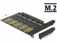 Delock 90435, DeLOCK PCI Express x16 Card to 5 x internal M.2 Key B / SATA -