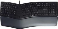 Cherry JK-4500CH-2, CHERRY KC 4500 ERGO - Tastatur - USB - QWERTZ - Schweiz - Schwarz