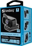 Sandberg USB Chat Webcam 1080P HD - Web-Kamera - Farbe - 2 MP - 1920 x 1080 - 1080p -