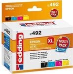 Edding Tintenpatrone ersetzt Epson 27XL /T2711/T2712/T2713/T2714 Kompatibel