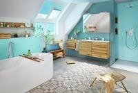 Soehnle Style Sense Bamboo Magic Elektronische Personenwaage Quadratisch Bambus