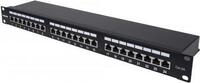 Intellinet Cat6a Shielded Patch Panel - Patch Panel - RJ-45 X 24 - Schwarz - 1U -