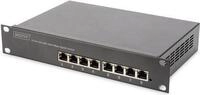 DIGITUS DN-95331 - Switch - L2+ - managed - 8 x 10/100/1000 (PoE+) - Desktop, an Rack