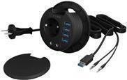 4-Port IcyBox USB 3.0 IB-Hub1430 Tisch-Hub extern retail - Hub - 4-Port (IB-HUB1430)