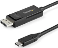 StarTech.com 6.6' (2 m) USB C to DisplayPort 1.2 Cable - Bidirectional - 4K -