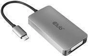 Club 3D - Videoadapter - USB-C m&auml;nnlich zu DVI-I weiblich - 4K Unterst&uuml;tzung