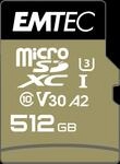 Emtec SpeedIN PRO - Flash-Speicherkarte (SD-Adapter inbegriffen) - 512 GB - A2 /