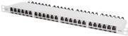 CAT 6A Klasse EA Patch Panel geschirmt 0.5HE 24-Port RJ45 inkl. Staubschutzklappe -