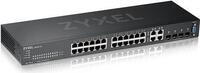 Zyxel GS2220-28 - Switch - managed - 24 x 10/100/1000 + 4 x Kombi-Gigabit-SFP - an