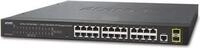 PLANET GS-4210-24T2S - Switch - verwaltet - 24 x 10/100/1000 + 2 x SFP - Desktop, an