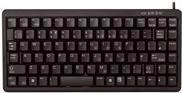 Cherry Slim Line G84-4100 - Tastatur - PS/2, USB - 83 Tasten - Schwarz - US