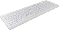 KeySonic KSK-8031INEL Tastatur USB QWERTZ Deutsch Wei&szlig; (KSK-8031INEL-WH)