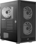 AeroCool Graphite-G-BK-v3 - MDT - ATX - Seitenteil mit Fenster (geh&auml;rtetes Glas) -