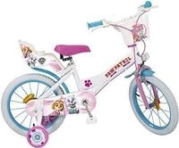 TOIMSA Kinderfahrrad 16 TOI1681 Paw Patrol wei&szlig; mit St&uuml;tzr&auml;dern f&uuml;r M&auml;dchen