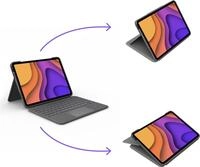 Logitech Folio Touch AZERTY Franz&ouml;sisch Grau Smart Connector (920-009958)