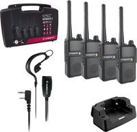 Albrecht Tectalk Worker 3 4er-Set PMR-Funkger&auml;t 16 Kan&auml;le bis 10 km Reichweite