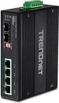 TRENDnet TI-PG62B - Switch - nicht verwaltet - 4 x 10/100/1000 (PoE+) + 2 x Gigabit