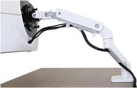 ERGOTRON HX HD Monitor Arm in Wei&szlig; - Tischhalterung mit patentierter CF-Technologie