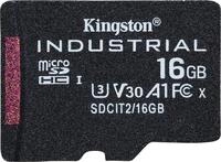 Kingston Industrial - Flash-Speicherkarte (microSDHC/SD-Adapter inbegriffen) - 16 GB
