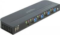 Delock - KVM-/Audio-Switch - 4 x KVM/Audio - 1 lokaler Benutzer - Desktop (11483)