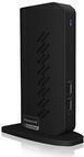 ICY BOX IB-DK2252AC Kabelgebunden USB 3.2 Gen 1 (3.1 Gen 1) Type-C Schwarz