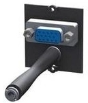 Bachmann Custom module - Modulares Faceplate-Snap-In - HD-15, Mini-Phone Stereo 3,5
