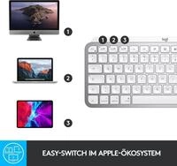 Logitech MX Keys Mini for Mac Tastatur RF Wireless + Bluetooth QWERTZ Deutsch Silber