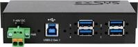 Exsys EX-1185HMVS-2 - Hub - 4 x USB 3.2 Gen 1 - an DIN-Schiene montierbar -