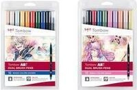 Tombow Doppelfasermaler ABT DUAL BRUSH PEN, 10er Set Manga Shonen, Fasermaler mit 2