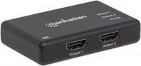 Manhattan 4K 2-Port HDMI Splitter - Video-/Audio-Splitter - 2 x HDMI - Desktop