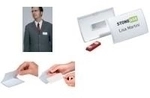 DURABLE Namensschild CLICK FOLD 40x75 mm mit Magnet PP 1 Pg. &agrave; 10 St&uuml;ck 821219
