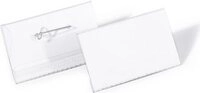 DURABLE Namensschild 40x75mm mit Wellennadel 1 Pg. &agrave; 100 St&uuml;ck 800819