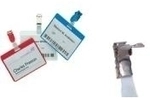 DURABLE Namensschild 60x90mm mit Clip teildeckend 1 Pg. &agrave; 25 St&uuml;ck 810619